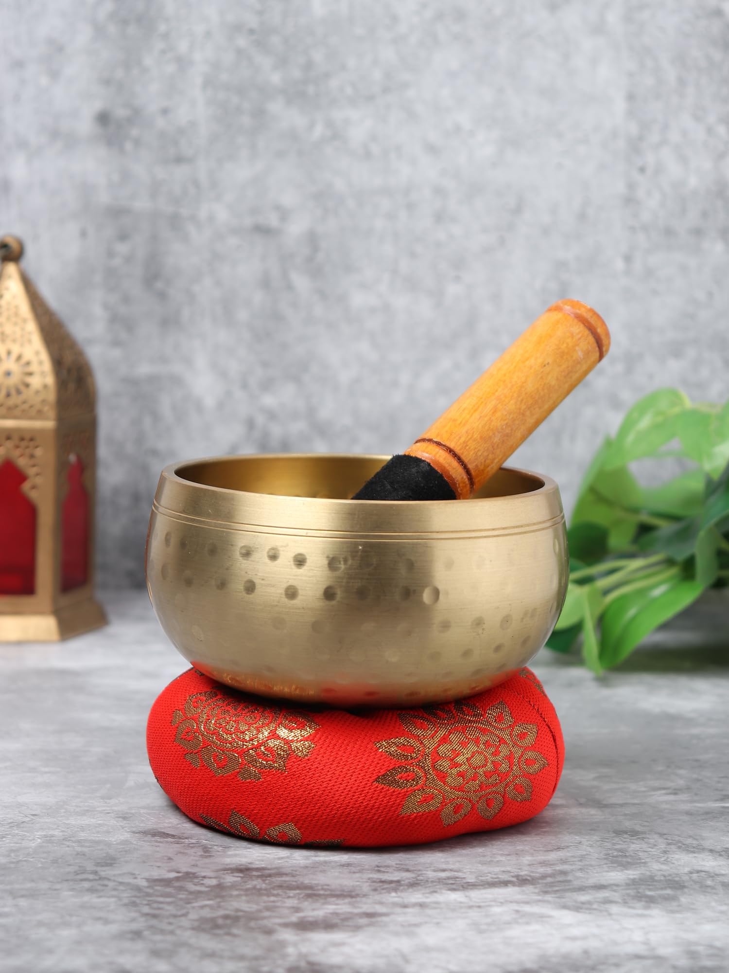 Zenith’s Decor 100% pure Brass Sound Singing Bowl for stress relief Meditation Bowl,Tibetan Bowl Prayer Instrument With Stick 630 gm (diameter - 5 inch, height - 3 inch) 2
