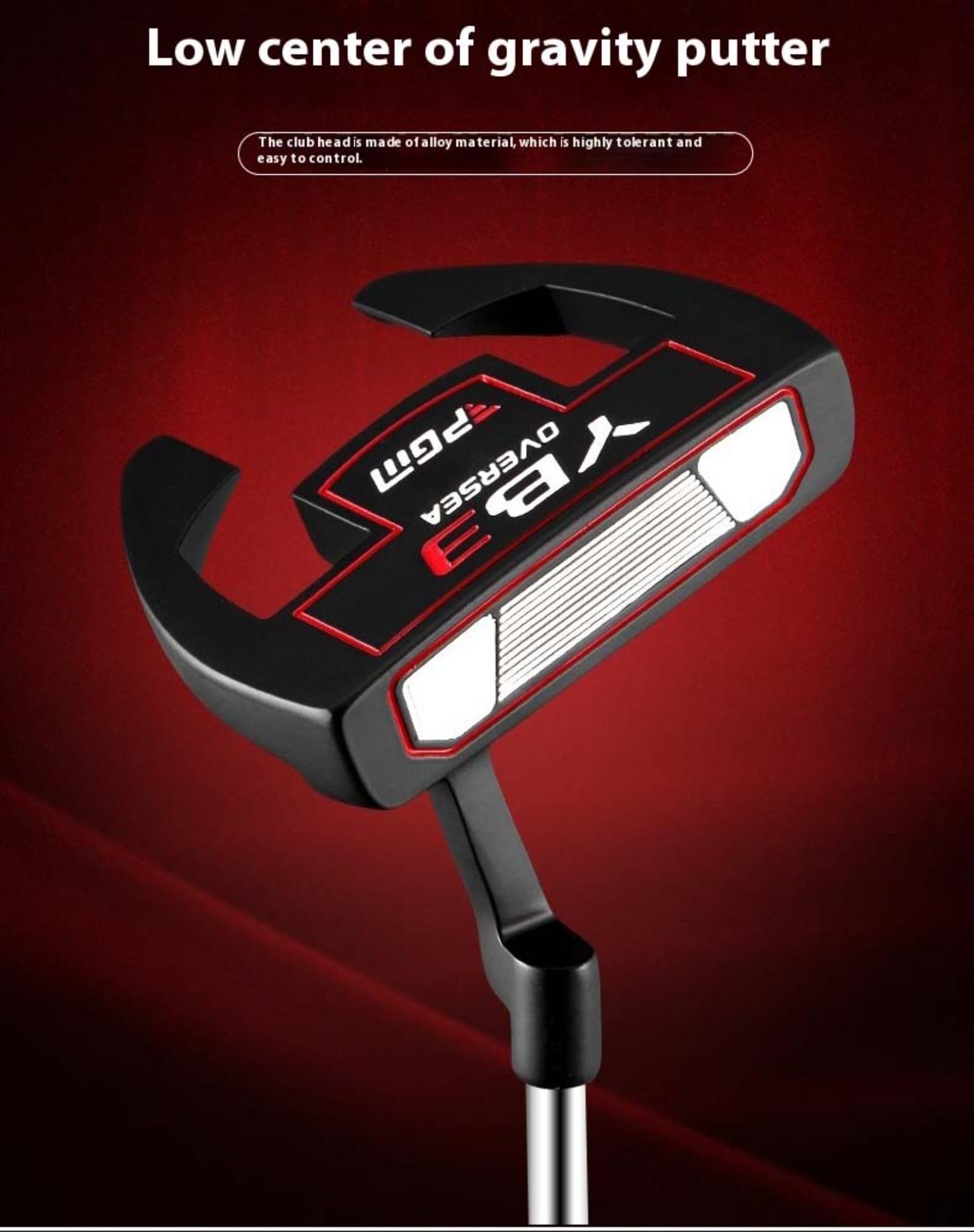 Maillet de golf putter droitier adultes hommes femmes golf tige de golf style corne de bœuf avec ligne de visée Golf Club Putter Sports & Outdoor