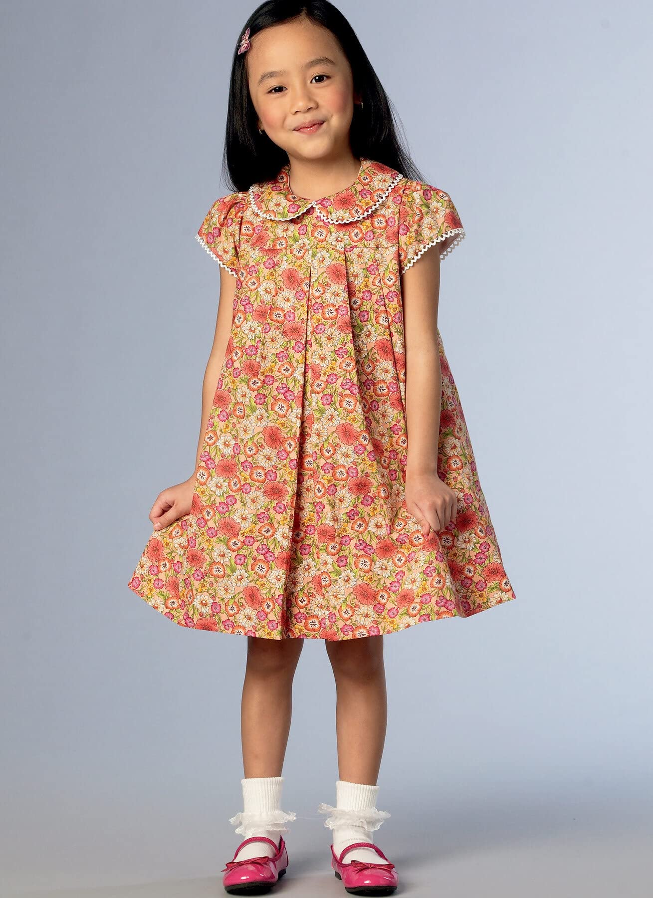 Modello di cucito Vogue non tagliato 7904 Vestito per bambini piccoli taglia 1-2-3 FF - Italia
