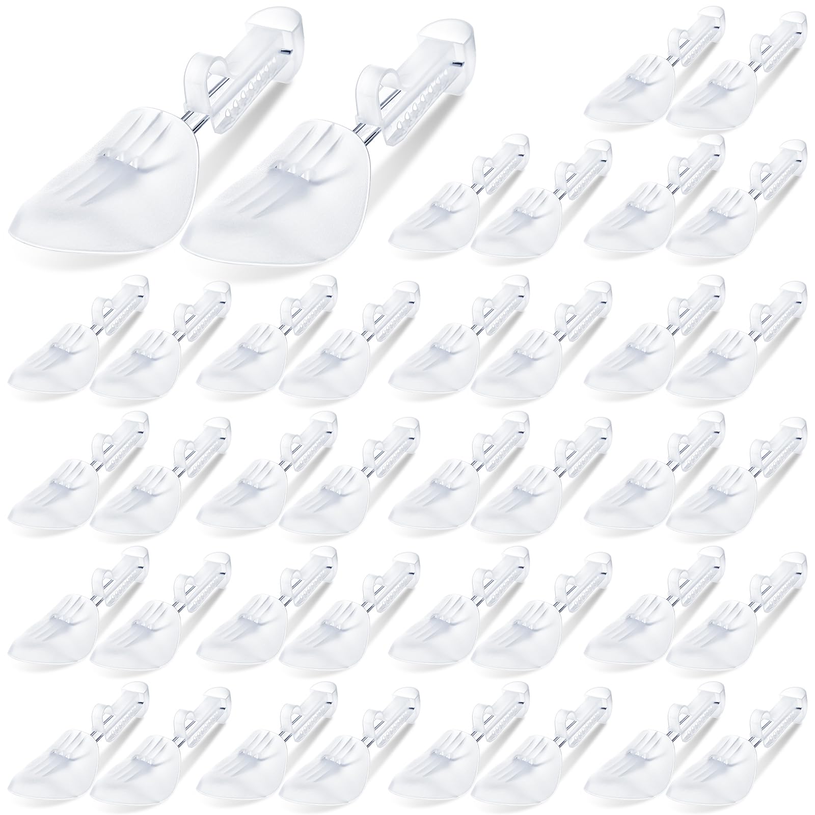 Honeydak 20 Pairs Plastic Shoe Tree Stretcher Sneaker Form Insert  Adjustable Boot Shaper Holder Bulk
