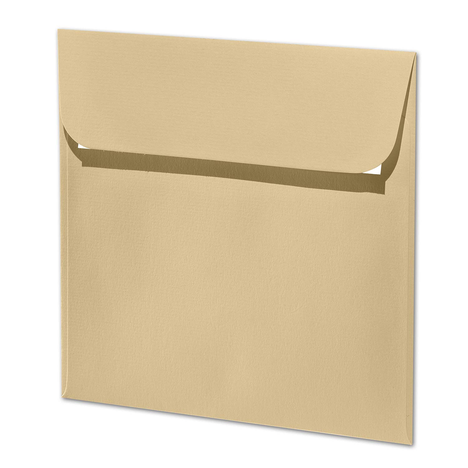 ARTOZ 75 x kwadratowe koperty baileys (kremowe) 100 g/m² - 16 x 16 cm - koperta bez okienka - koperty z klejem