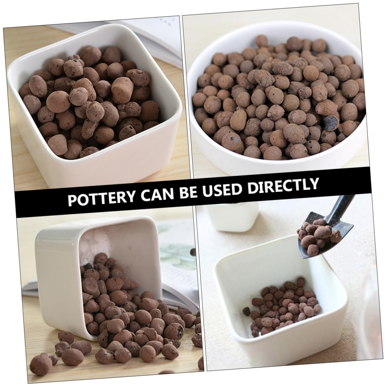 Toddmomy Ceramsite Traspirante Per Giardinaggio, Ciottoli Di Argilla Drenanti Per Piante, Confezione Da 1 Kg, Fondo Assorbente Acqua Per Vaso, Decorazione Naturale Per Acquari e Giardini