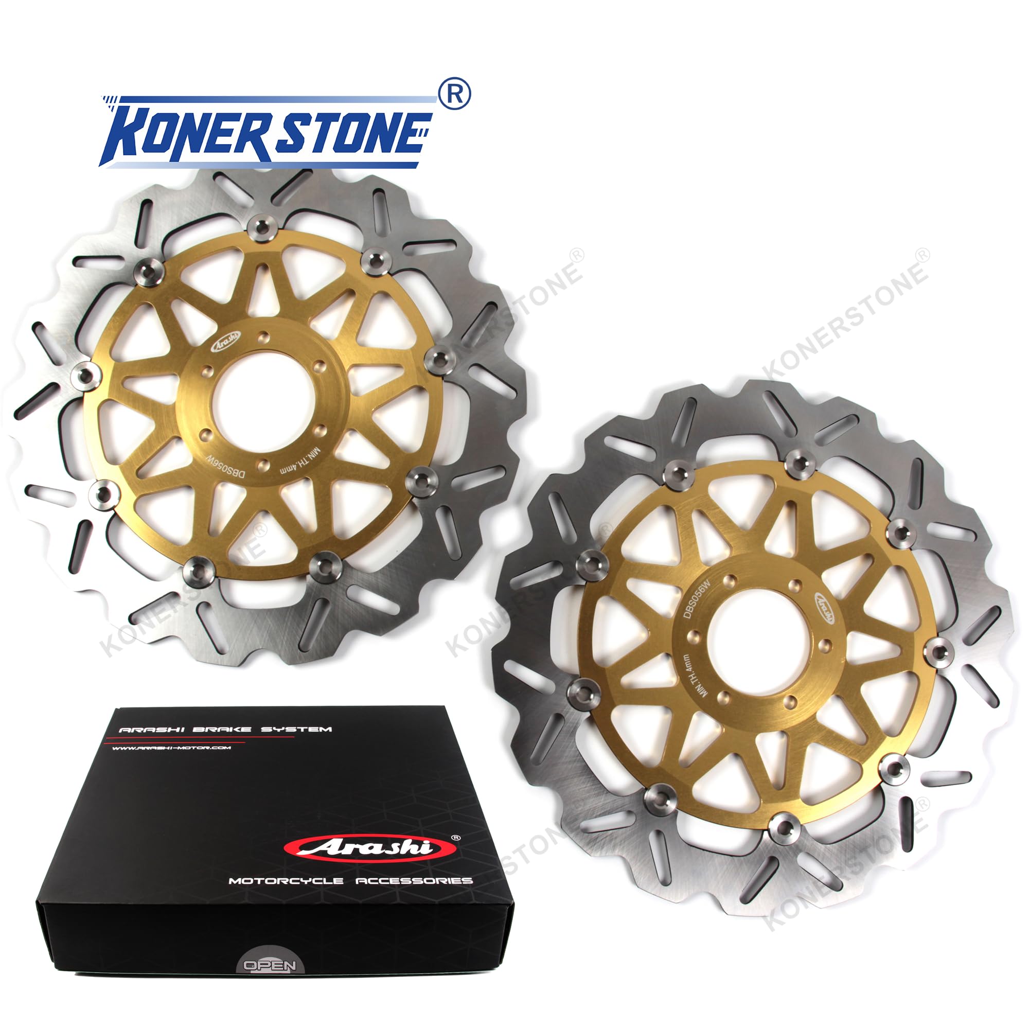 Disco Dischi Freno Anteriore Posteriore Rotore per DUCATI Sport 620 2003 2004 Disks Accessori per motori Oro SS Supersport 620 2002-2005 Monster 696/ABS