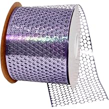 Morex Ribbon Chicago Poly Honeycomb Ribbon, 3-1/4 inch by 50 Yards, Lavender