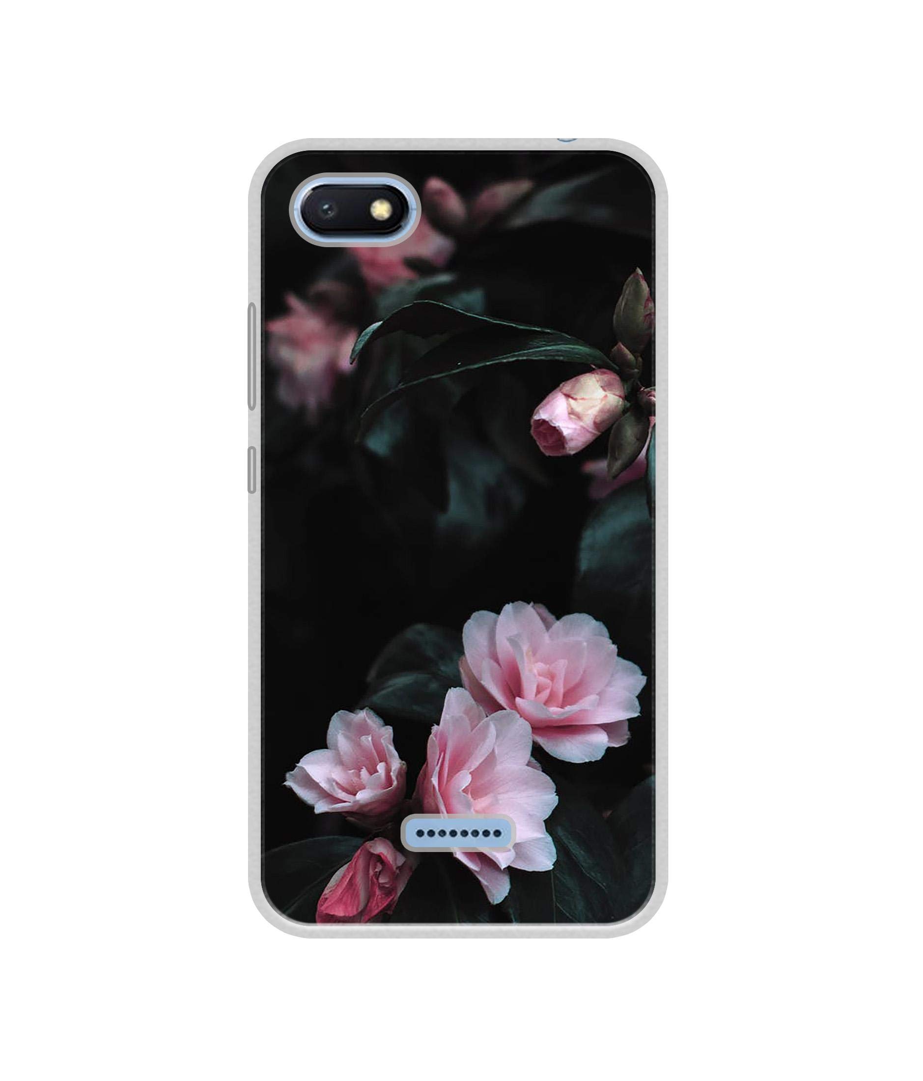 Amazon Brand - Solimo Silicone Designer Dark Flowers Photography Uv Printed Soft Back Case Mobile Cover for Mi Redmi 6A (B0853WB23X) Amazon Price History, Amazon Price Tracker