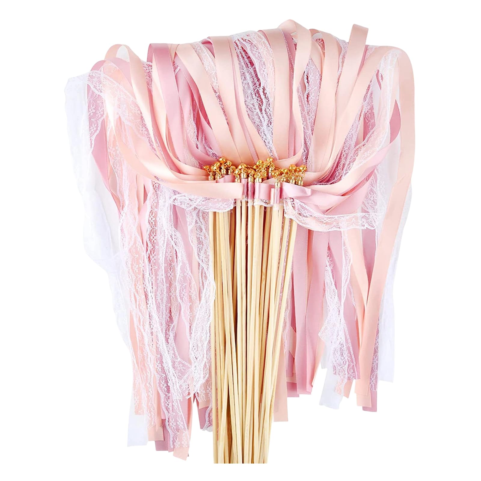 20 elegant satin ribbon wall and bell ribbon magic wand perfect for wedding streamers in weddings, birthdays, and festival occasions