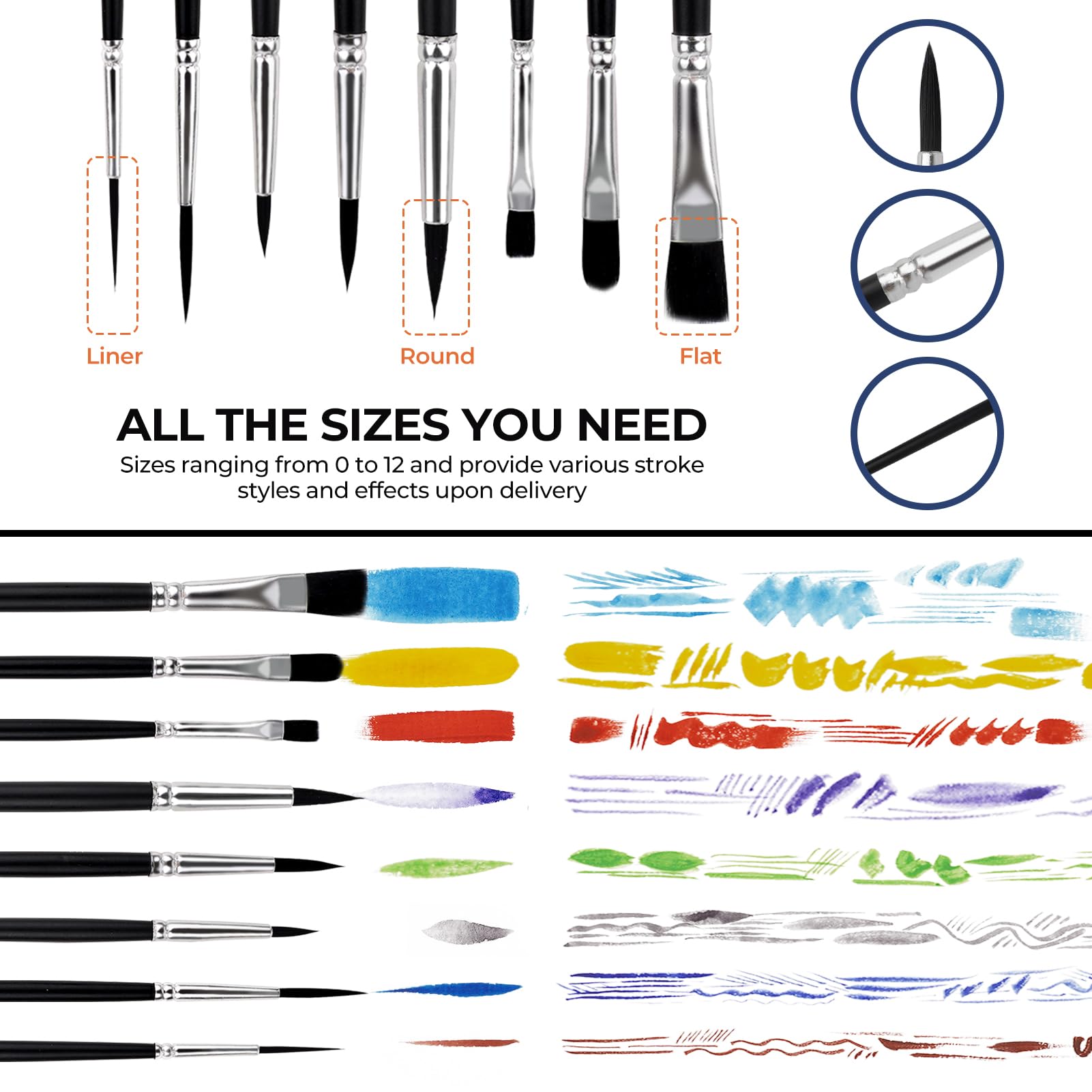 Funto Trousse de peinture aquarelle, 48 couleurs, bloc de tutoriel, 8 pinceaux, crayon, fineliner, gomme, ruban adhésif, taille-crayon, vaporisateur, trousse de peinture pour adultes, débutants
