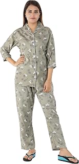 Kripto Katrox Rayon Cotton Night Suit/Night Wear Pyjama Set for Women & Girls Price In India