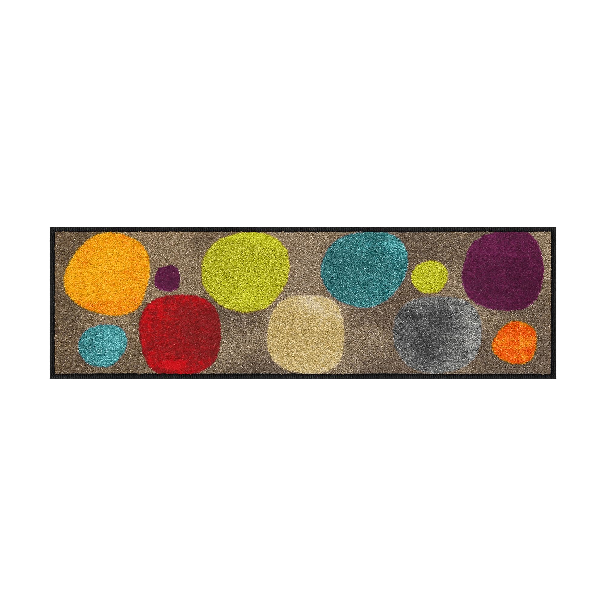 Salonloewe Minimatte Broken Dots Colourful I - Zerbino e zerbino per interni, 30 x 100 cm