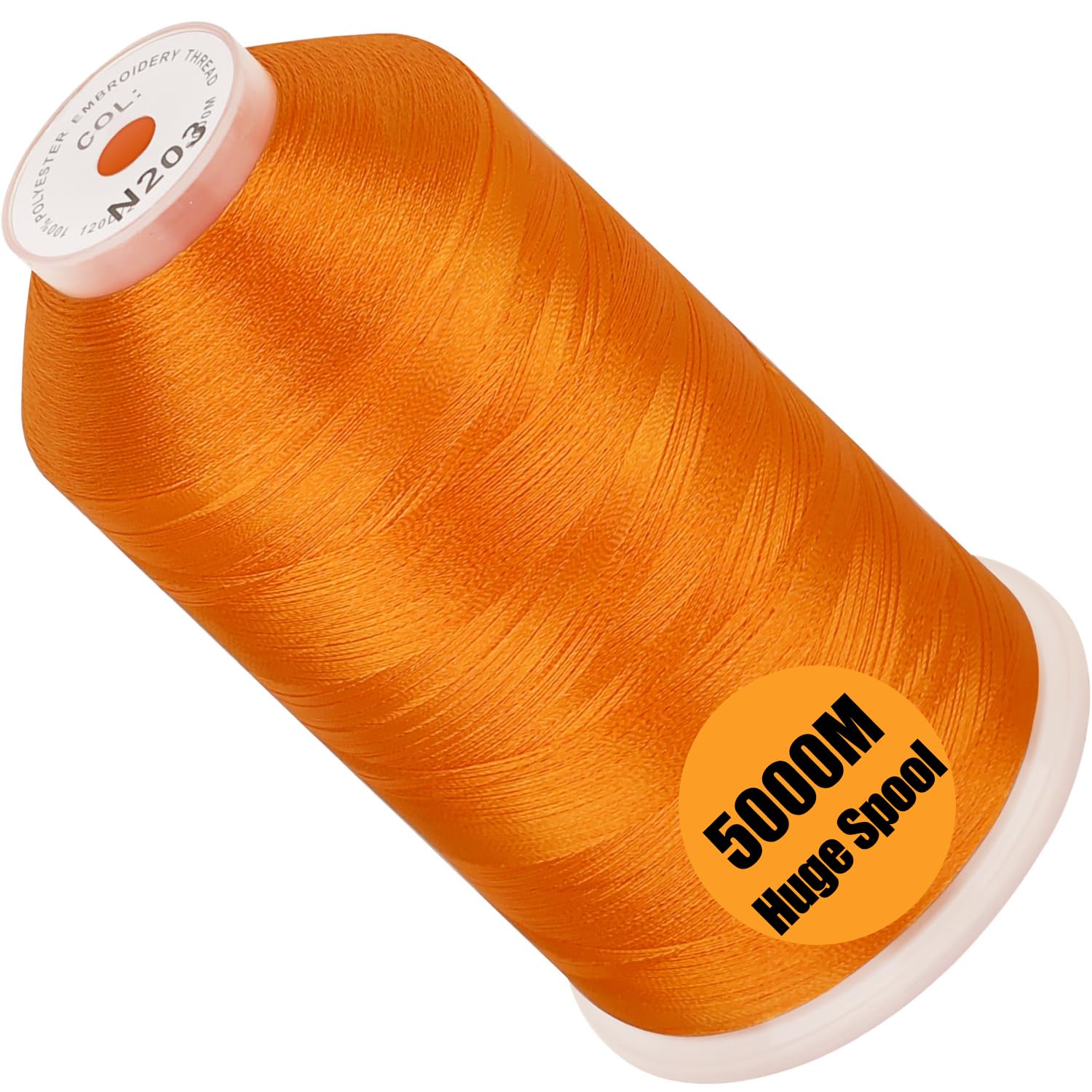 New brothread Huge Spool Embroidery Machine Thread-Orange Fits Janome Color