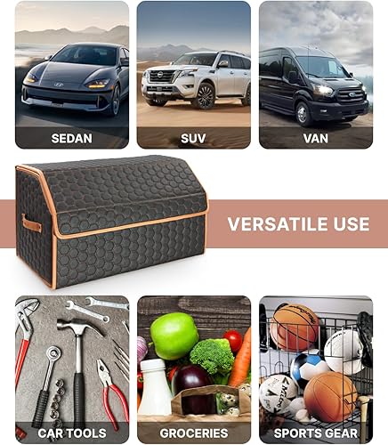 Miniatura 6 de Owleys Organizador universal de maletero para Honda Accord Sedan Coupe Hybrid Crosstour 2010-2025 - Caja de almacenamiento grande plegable para