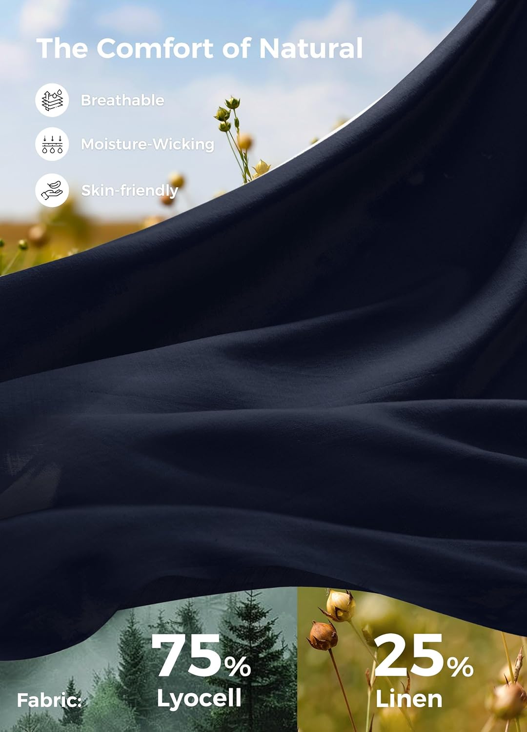 Willit Women's Linen Shirts Button Down Shirts Long Sleeve Beach Casual Summer Tops for Women Loose Fit Blouses - Image 4