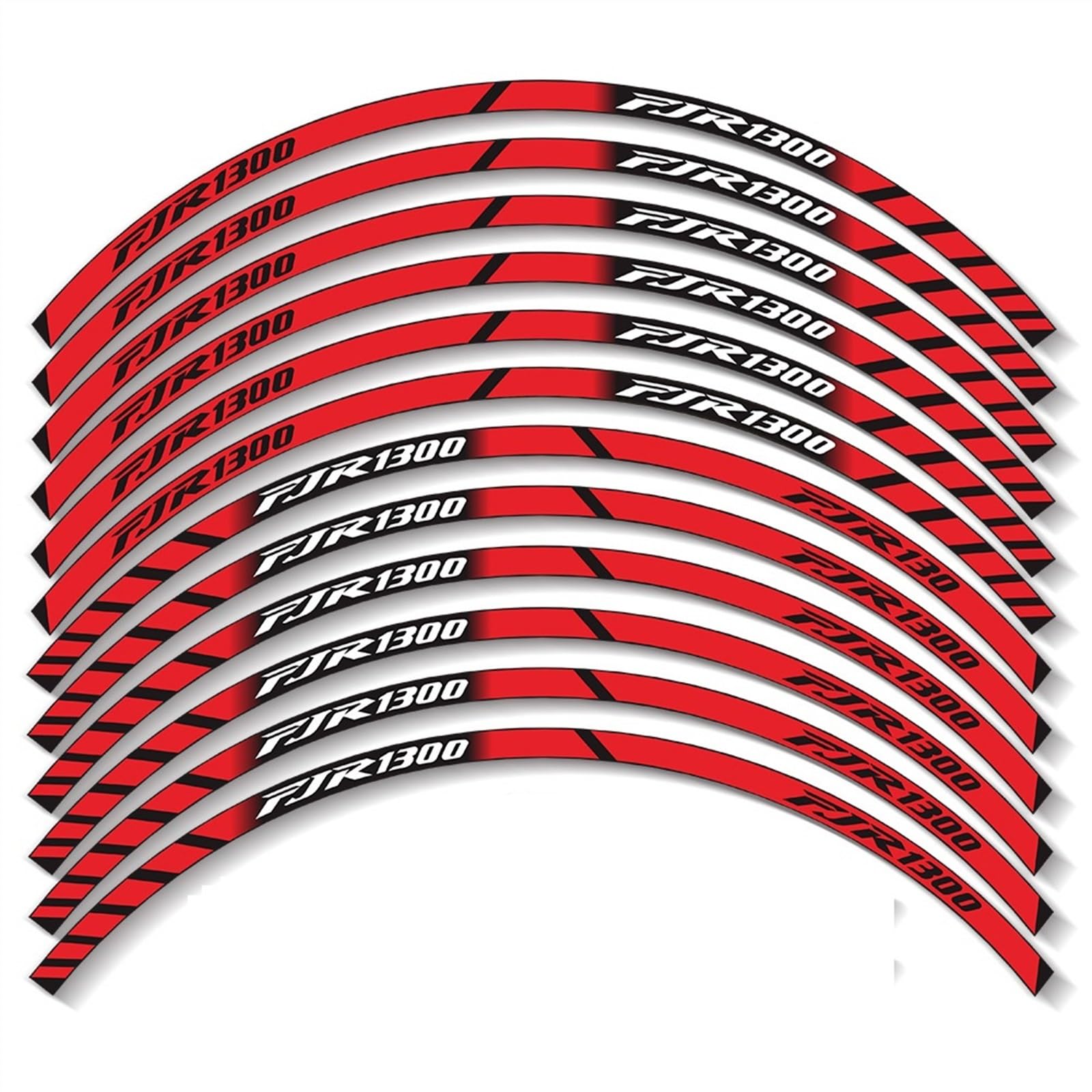 Frynuzb A4 Applique For For Fjr1300 Fjr 1300 Motorcycle Wheel Stickers Stripes Reflective Stickers(A4)
