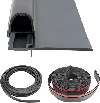 RV Slide Out Seal 35 Ft Rubber Camper for Keystone Forest River | 018-312-EKD + 018-341 EK | D-Seal Wiper 1in x 15/16in x 35ft + Base 1/2in x 2.75in x 35ft | Black