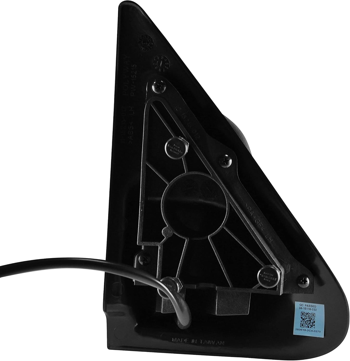 Dependable Direct Driver Side Textured Side View Mirror Compatible with 1993-2005 Ford Ranger - Parts Link # FO1320206