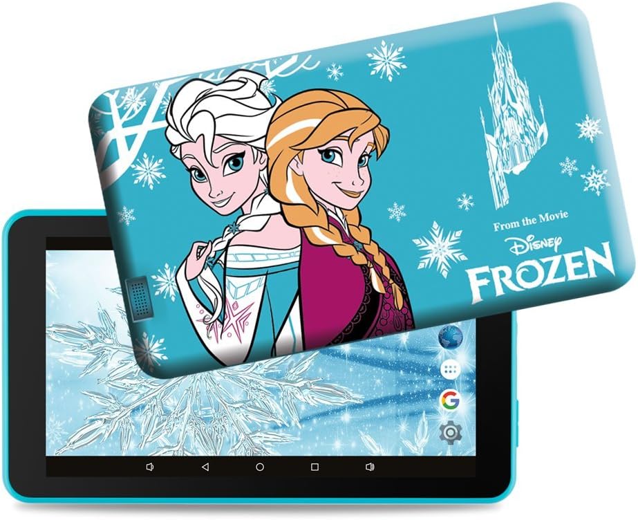 eSTAR 7" HD Quad Core Kids Tablet & Frozen Case | 8GB Internal Memory, WiFi & Protective Silicon Case - Frozen