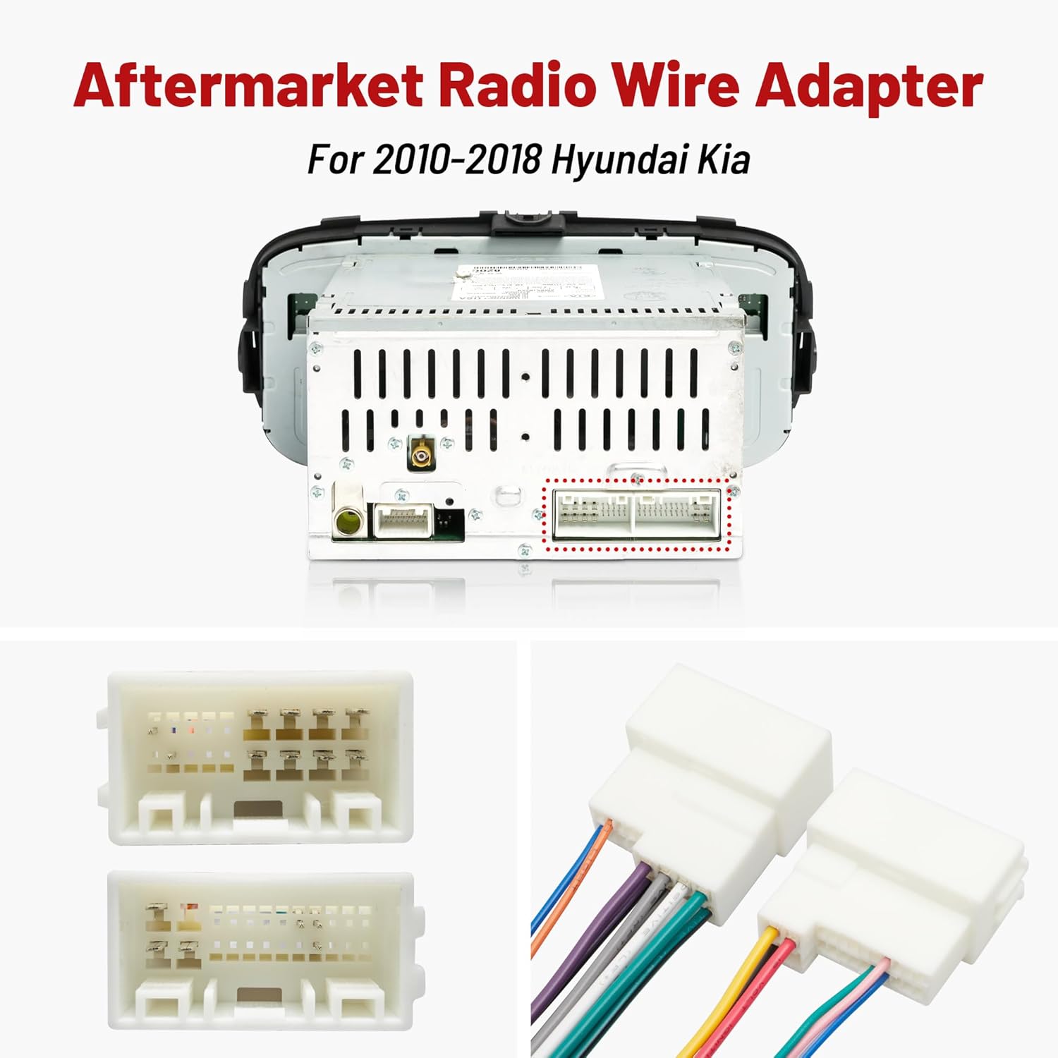 Aftermarket Radio Wire Adapter Connection