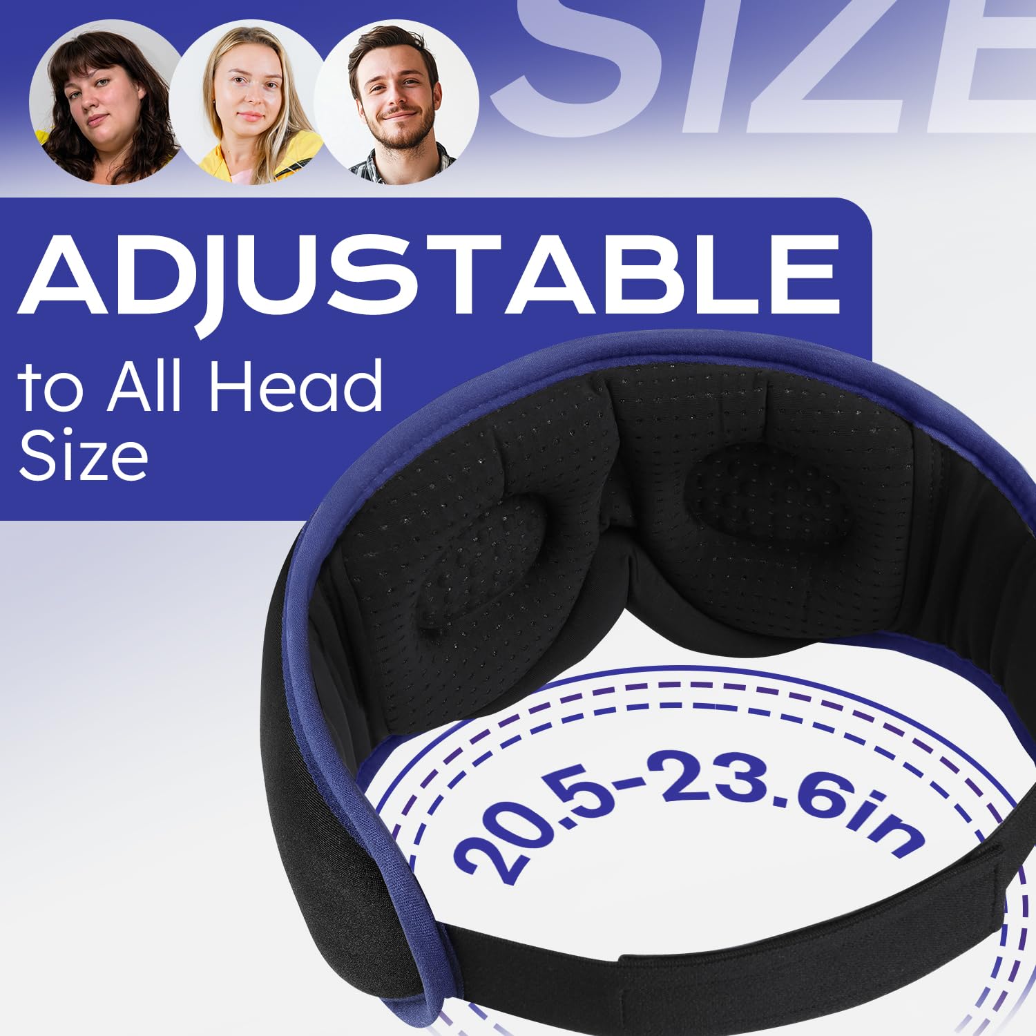 Mascherina per dormire con cuffie Bluetooth per chi dorme sul fianco, completamente oscurante, per donne e uomini, cuffie morbide e traspiranti con altoparlanti stereo ultra sottili per un sonno