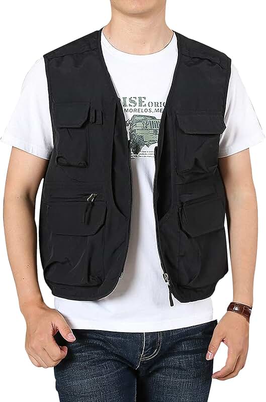 mens travel vest with pockets