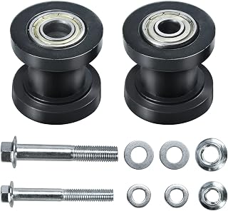 8mm 0.31" 10mm 0.39" Chain Roller Tensioner Wheel Guide for Baja DB30 Doodlebug Dirt Bug Mini Bike 110cc 125cc 140cc 150cc SSR XR125 CRF50 KLX110 Dirt Pit Trail Bike ATV Quad Motorcycle Black