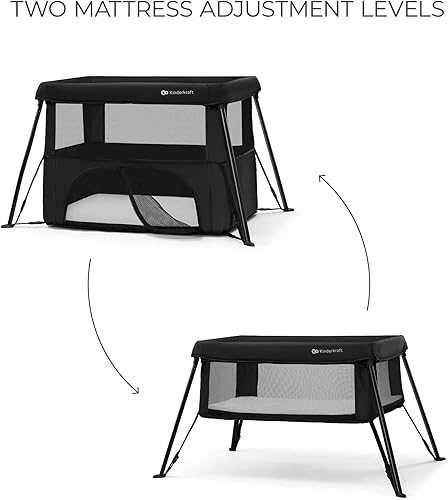 Miniatura 5 de Kinderkraft CAMI - Cama de bebé 3 en 1, cama de viaje para bebé, desde el nacimiento hasta los 3 años, cuna de bebé, cuna de viaje, fácil de plegar