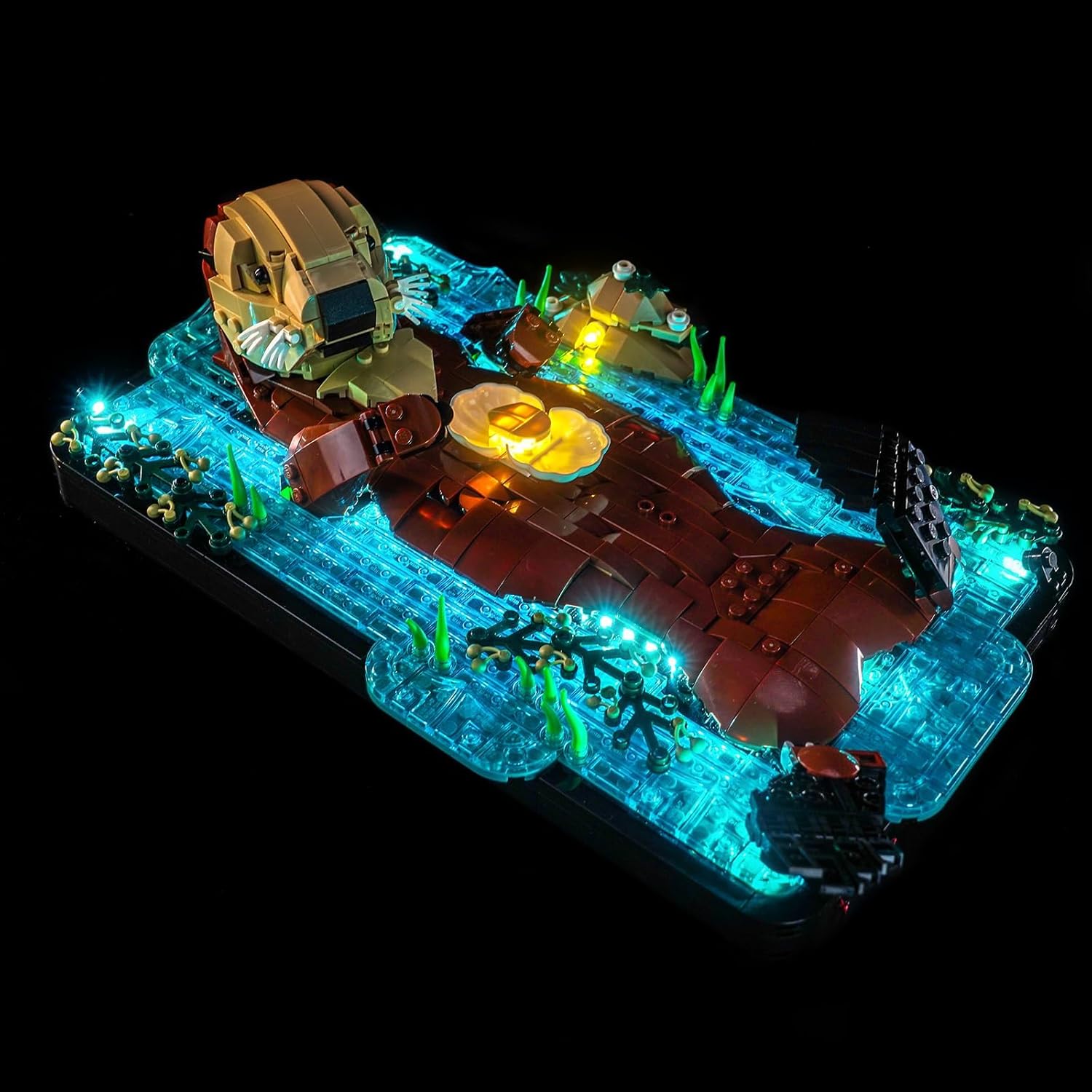 LocoLee Light kit Compatible with Lego 21366 Floating Sea Otters - No Actual Model Only Lights, LED Lighting Accessories Compatible with Lego Sea Otters 21366 (Standard Version)