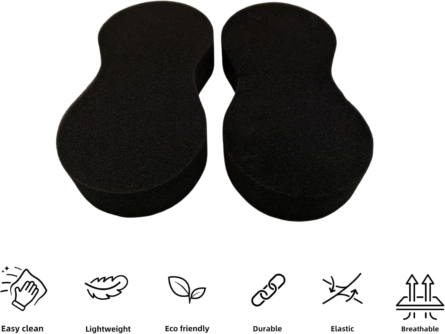 2Pcs Multiple Purpose Wash Sponge Medium Thick All Purpose Sponges for Cleaning Foam Scrubber Kit Sponges for Cars Dishes Tile Bike Kitchen Bathroom Household Cleaning image 2