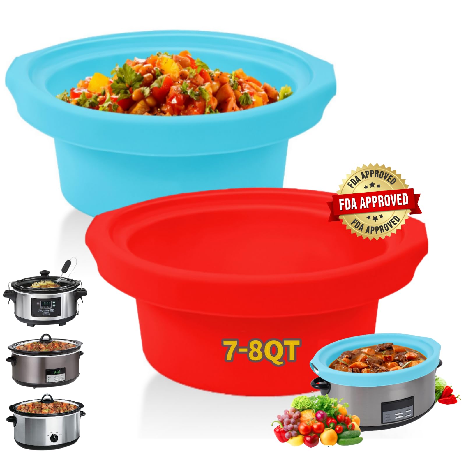 Slow Cooker Liners fit Crock Pot 7-8 QT Maywe Tanso for Crock Pot Liners For 7-8 Quart Oval