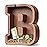 Summidate Wooden Letter Piggy Bank, Extra Thick Large Capacity Piggy Bank for Kids Boys Girls Toddler, Alphabet B Money Bank| Coin Box Birthday, Christmas, Festival