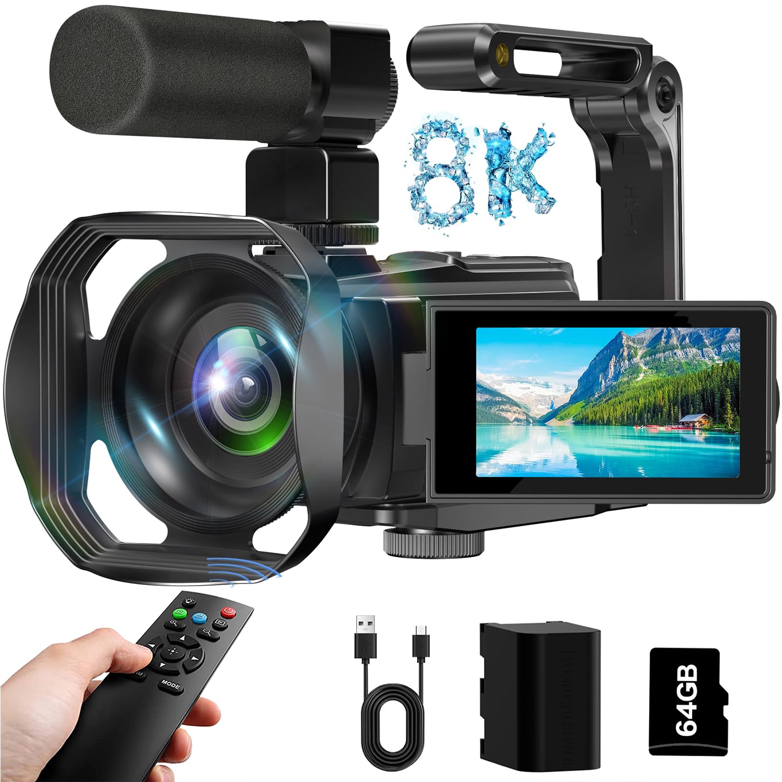 ビデオカメラ Yarber 8k Action Cam AR01 Sports & Action Video Camera - Yarber 8K WIFI Action Camera