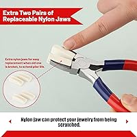 Vista 3 de Alicates de mandíbula de nailon Alicates de punta plana de nailon Alicates de mandíbula de nailon plano Alicates de mandíbula de nailon doble