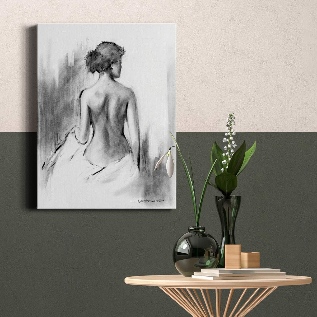 Renditions Gallery Soft Silhouette IV Wall Art, Premium Gallery Wrapped Canvas Decor, Ready to Hang, 20 in H x 16 in W, Made in America Print image 4