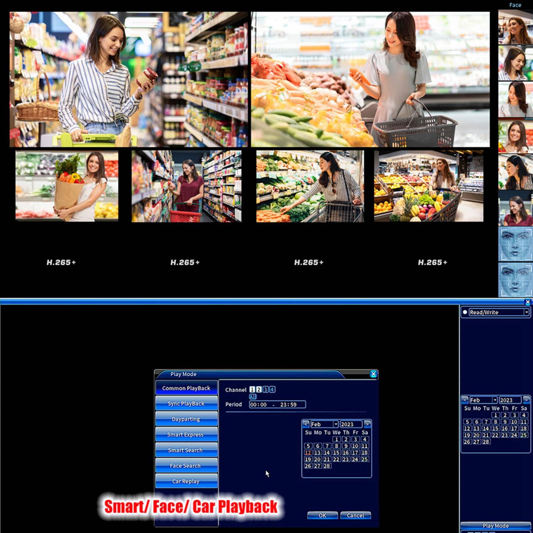 2 schede DVR IP 265 X 4CH 1080P XMEYE NVR 4 canali 6 in 1 scheda registratore DVR ibrido AHD TVI CVI per CCTV
