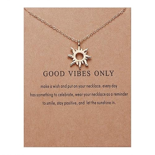 Rack Jack Rack Jack Charm Pendant Necklace with Wish Card for Women and Girls