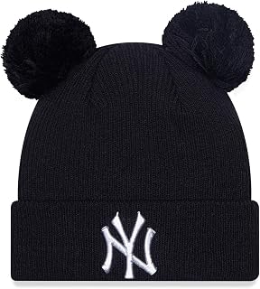 New Era Women's Winter Double Bobble Beanie - NY Yankees Black