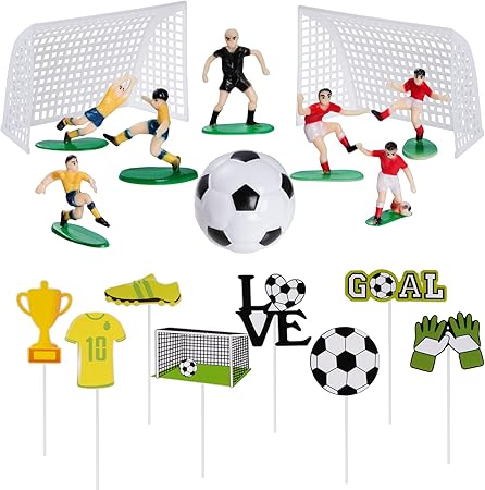 Captain Tsubasa 2 World Fighters : La stratégie au cœur du gameplay 8 71RbfP9+13L. AC SY450 18 Pieces Soccer Cake Topper Decorations Soccer Ball Cupcake Topper Soccer Player figure for Soccer Birthday Party Sport Party Football Theme Party Supplies for Men Boy