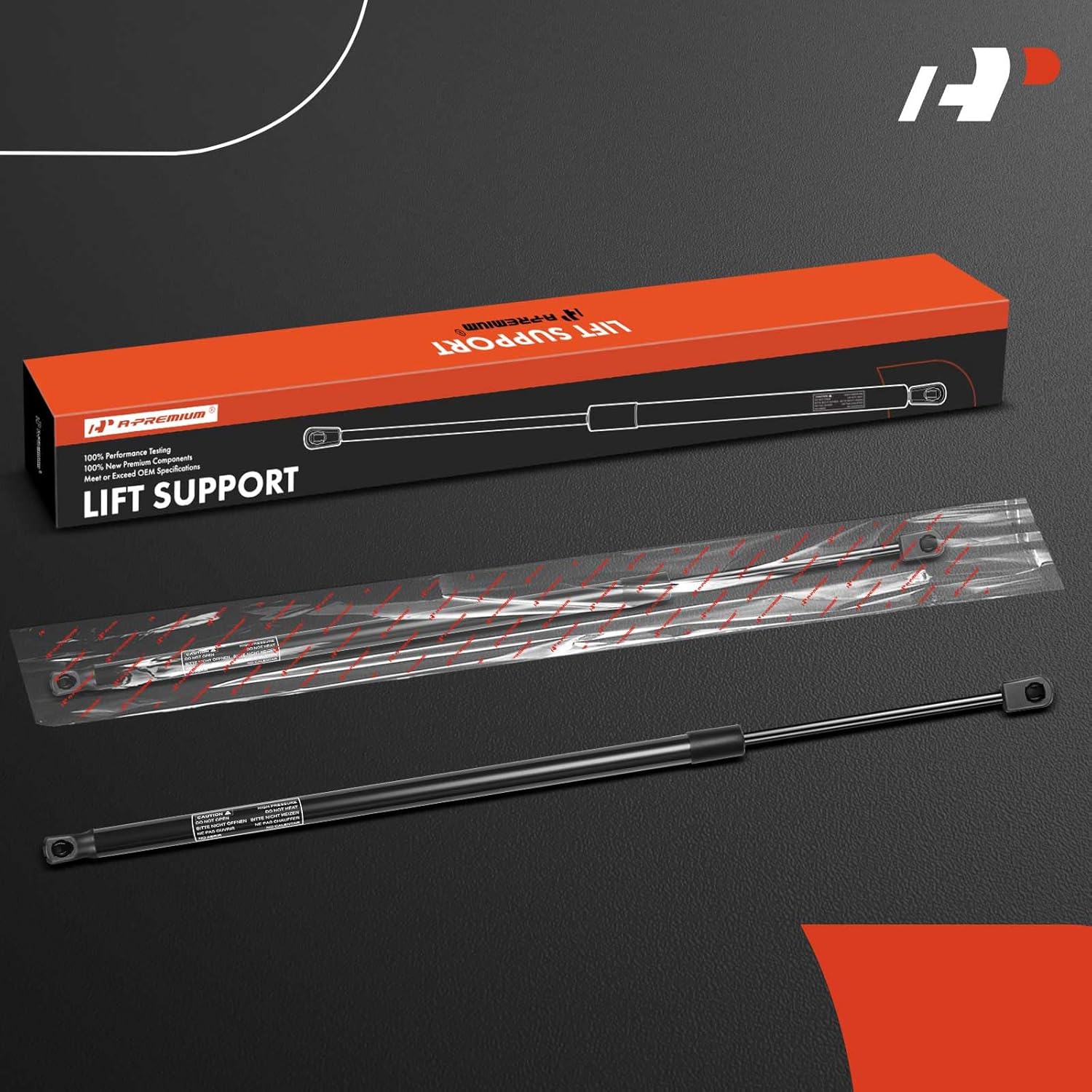 A-Premium Rear Tailgate Lift Supports Shock Struts Compatible with Select Honda Models - Pilot 2008 - Replace# 74820S9VA02 (2PC Set)