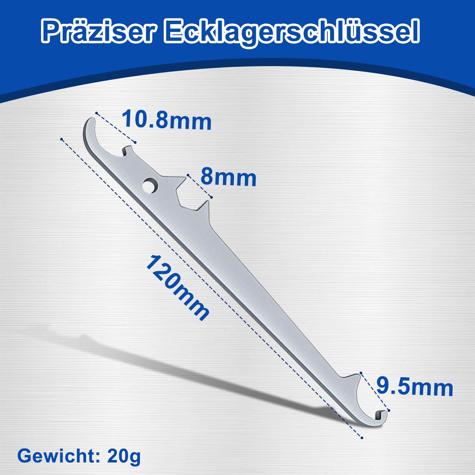 3 Stück hochwertiger Stahl Fenster Einstellwerkzeug Set(2 Fenster Einstellschlüssel und 1 Ecklagerschlüssel) für Fenster & Türen, Fensterbeschläge Ersatzteile