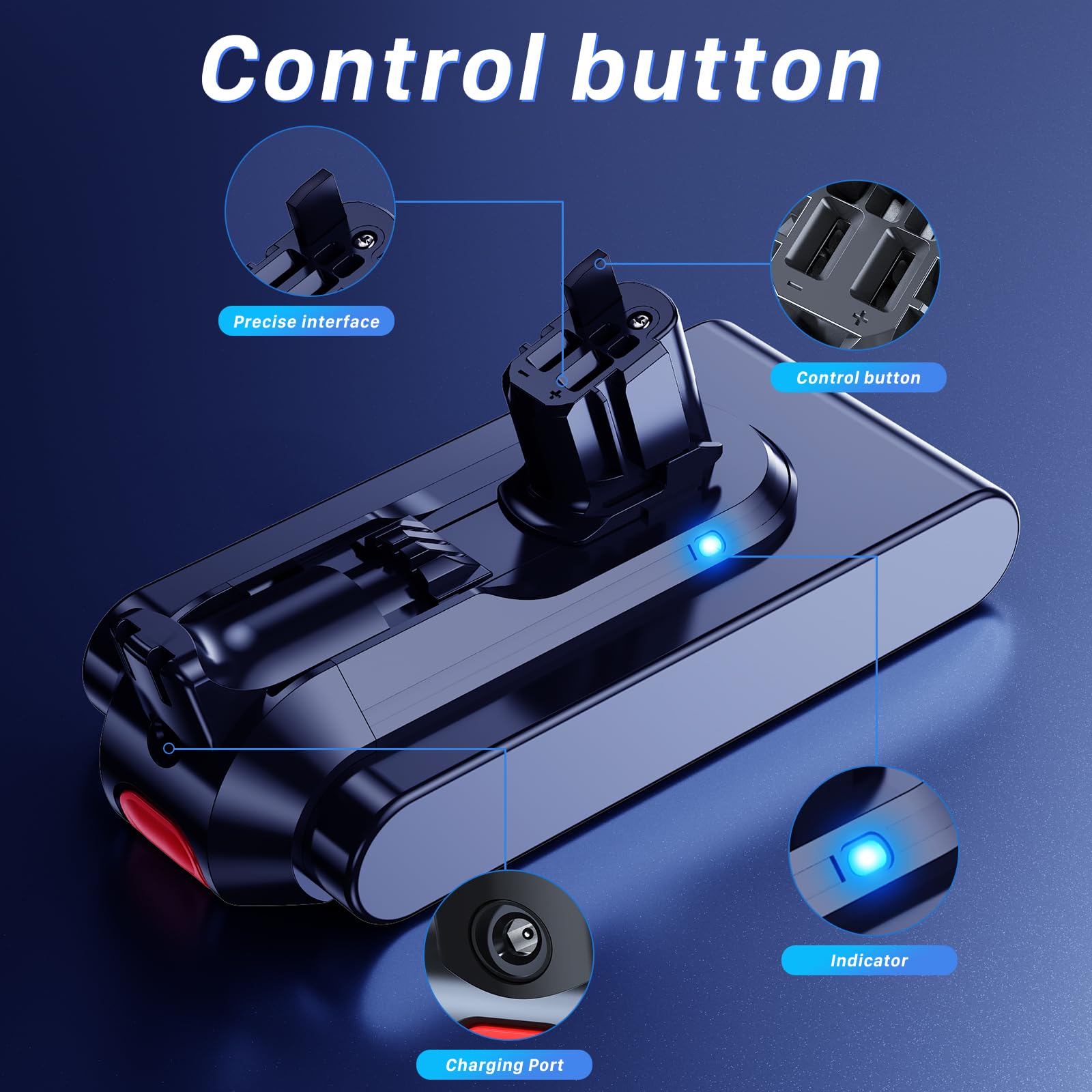 10000mAh Akku für Dyson V11 Serie, Neues Upgrade Hochkapazitäts Ersatzakku für Dyson V11 Absolute/Extra/Fluffy Extra/Origin/Animal Vacuum Staubsauger mit Voll Set Reparatur Werkzeug Kits