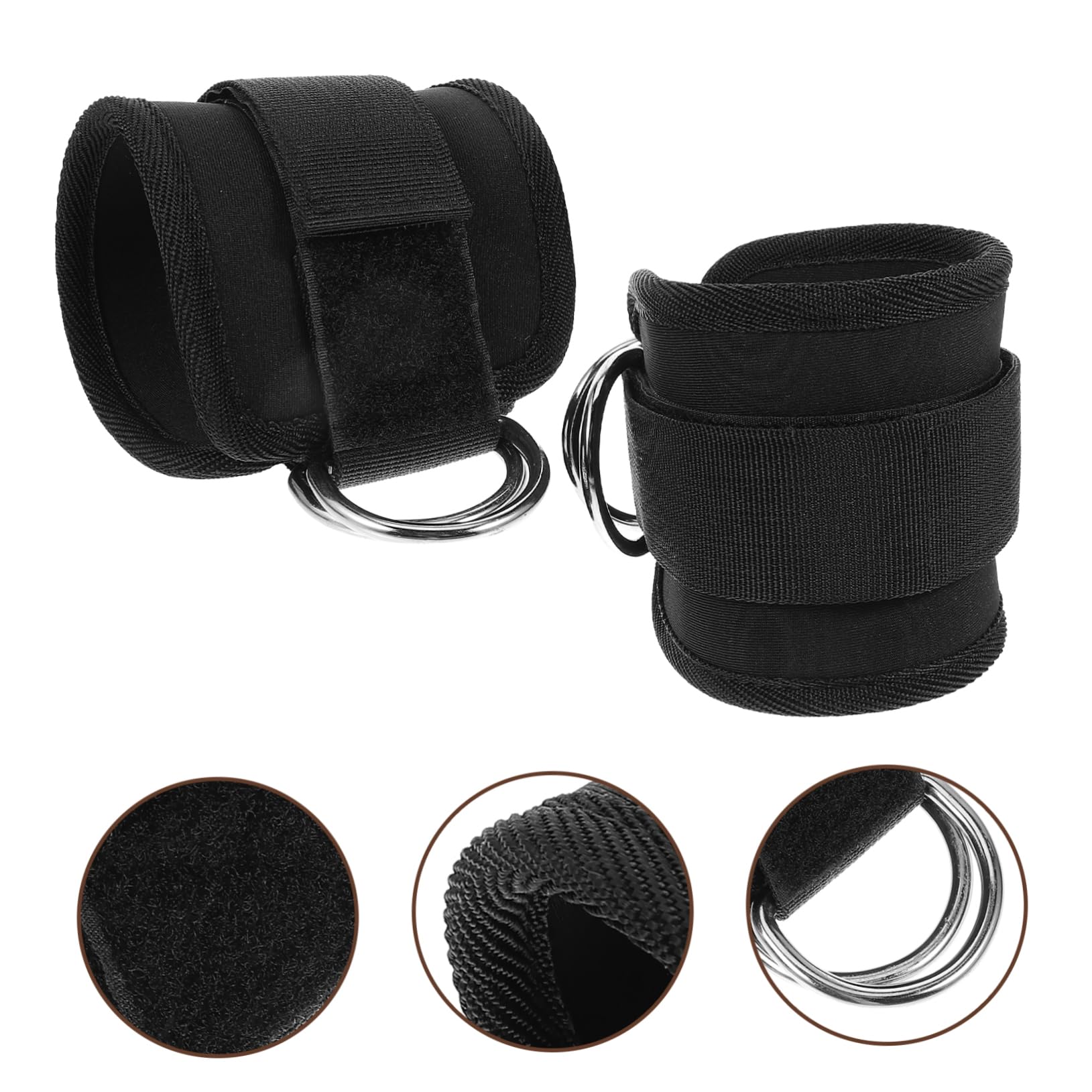 Supvox Kabelrollen Knöchel Schwarze Kickback Knöchelriemen Nylon Metall Knöchelriemen Für Kabelmaschinen Pp