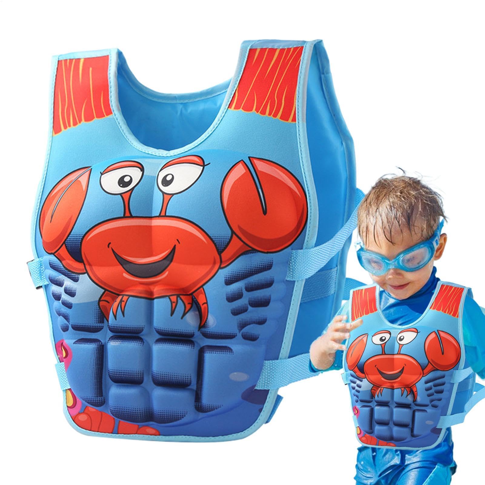 Chaleco Acuático Infantil | Bañador Infantil Anime Musculoso - Chaleco Flotador Natatorio Niños | para Playa Snorkel Navegación Vacaciones