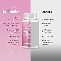 Vista 8 de VeeFresh VeeBiotics - Probióticos de arándano para mujeres, 60 cápsulas de probióticos para mujer con prebióticos y extracto de arándano
