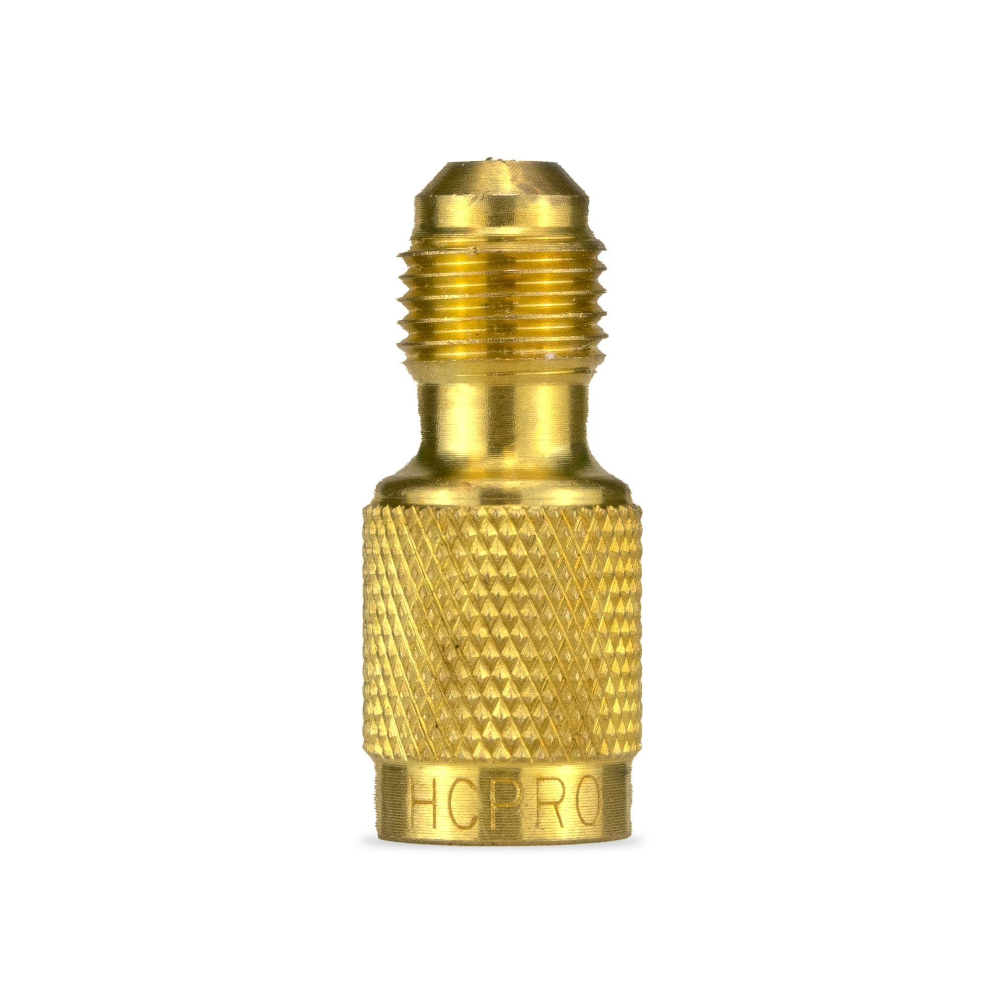 HCPRO HCAD140 HVAC Brass Adapter Reducer, 5/16" SAE Male to 1/4" SAE Female Fitting, Leak-Proof Refrigerant Connector for R410A R22 R134A Mini Split Air Conditioner Systems