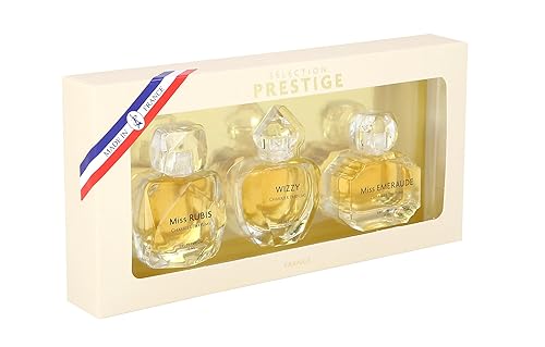 Charrier Parfums 3 Eaux de Parfum Prestige Selection - Caja de regalo (1.0 fl oz), fabricada en Provenza, Francia