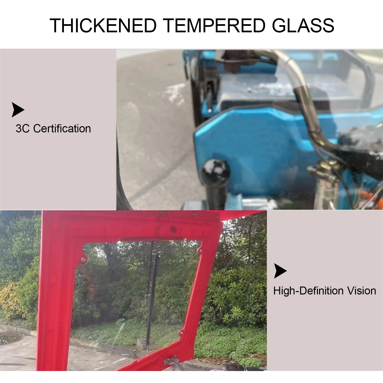 Copertura per triciclo elettrico resistente, tenda per cabina a tre ruote, copertura per triciclo per adulti, antivento e impermeabile, accessori adatti per vari tipi di bici a 3 ruote (blu A)