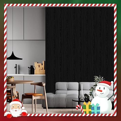 Miniatura 2 de Yun-aeon Papel tapiz floral dorado y negro para despegar y pegar de 17.3 x 160 pulgadas, moderno papel de contacto geométrico extraíble, papel tapiz