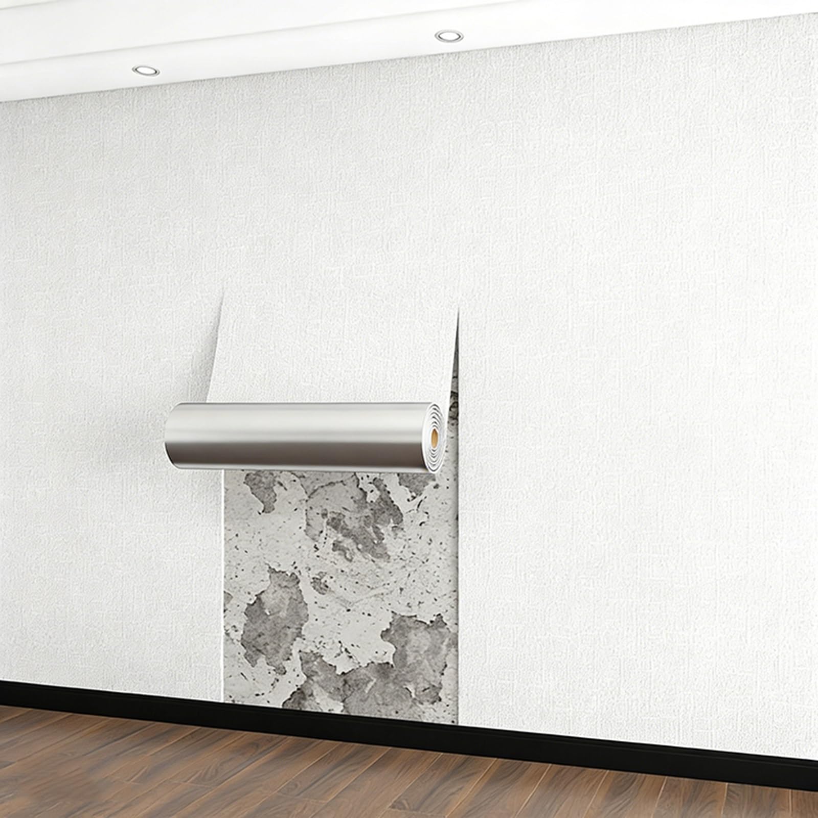 Papier Peint Isolant Thermique et Anti Humidité - Revêtement Mural Lin