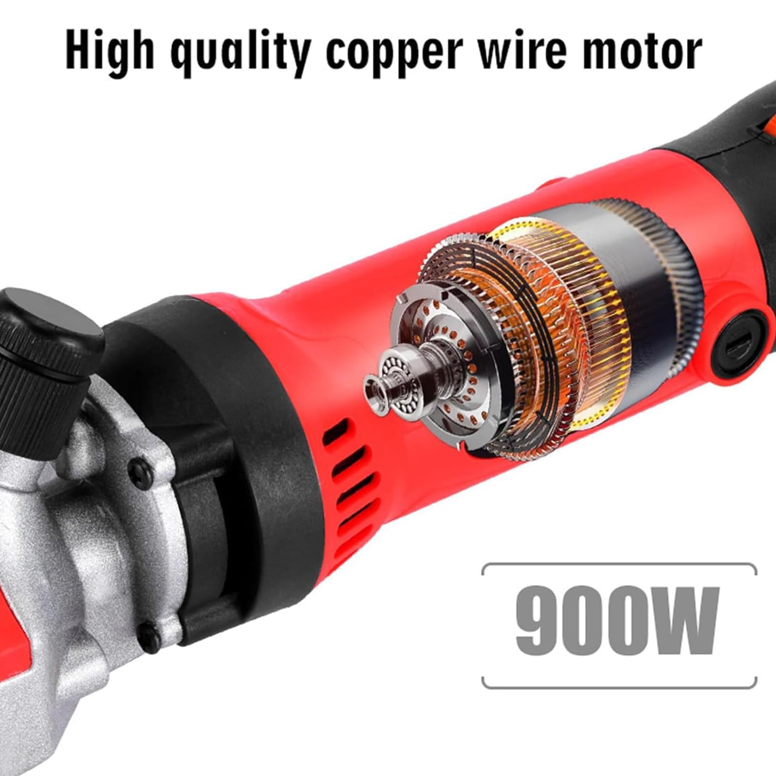 Cesoia elettrica per Pecore, tosatrici per Pecore con Cavo da 900 W con Lama a 13 Denti Dritti, Regolabile a 6 velocità, per la rasatura della Lana di Pelliccia nelle (Yellow)