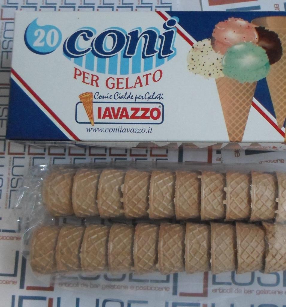 Lot de 60 cônes pour glace type Wafer dans une boîte Wafer Ice Cream