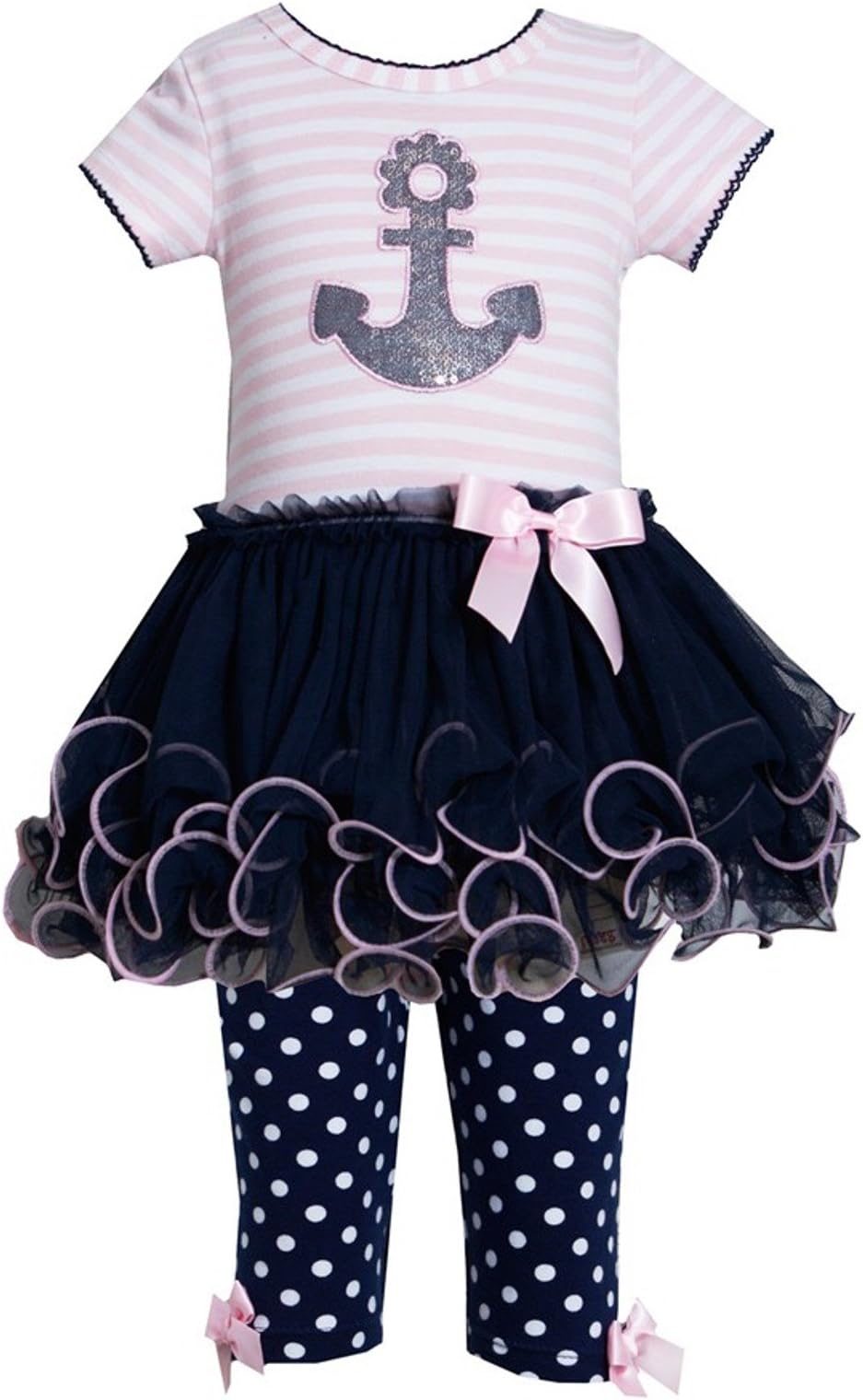 Anchor Tutu Dress Navy Pink (18 months)